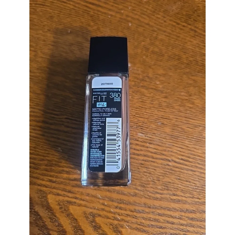 Maybelline Fit Me! Matte‎ + Poreless Foundation 380 Espresso 1oz